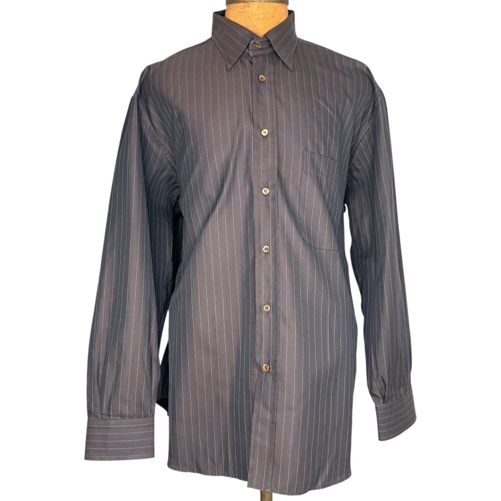 Brioni For Neiman Marcus Shirt Mens Striped XL Made In Italy New With Tag $275